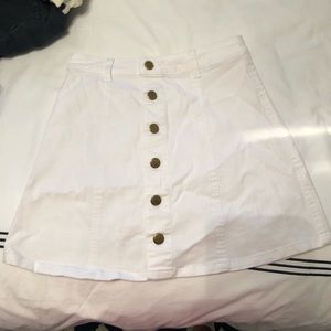 white button up skirt | size: s